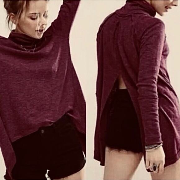 Free People Juicy Long Sleeve Tunic Top Size L - Picture 1 of 10